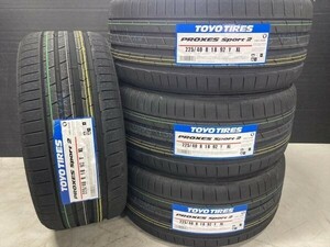 ◆在庫あり! 即納! 4本Set 225/40R18 225/40-18 TOYOプロクセススポーツ2 レクサスIS 86 GRヤリス カローラスポーツ プリウス シビック