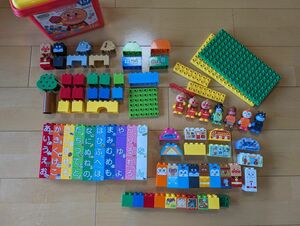 アンパンマン ブロックラボ バケツ ＋ ひらがなブロック LEGO互換