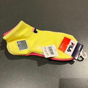 【新品☆19-24㎝】フィラ　FILA 靴下 3足組　女の子用　スニーカーソックス ソックス 靴下