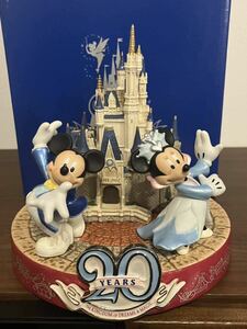 レア ミッキーマウス ディズニーランド20周年 シンデレラ城 ミッキー ミニー 20thAnniversary フィギュアリン Disney ディズニー TDL 新品 