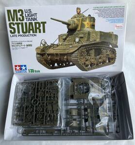 ★未組立・未開封品！タミヤ MM 1/35・M3 スチュアート 後期型・アメリカ軍 軽戦車・TAMIYA・3歩兵付・プラモデル