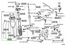 トヨタ セルシオ UCF31 ニューマチック シリンダASSY RR LH (ショックアブソーバ ツキ) CYLINDER ASSY PNEUMATIC REAR LH W/SHOCK ABSORBER_画像2