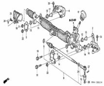 ホンダ インテグラ エンド タイロツド END COMP TIE ROD HONDA JDM OEM メーカー純正品_画像2