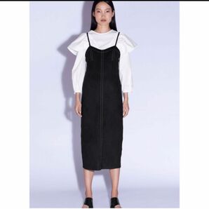 ZARA ザラ フェイクスウェードワンピース ブラック サイズXS 新品タグ付き