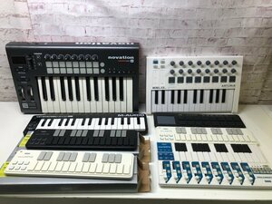 ジャンク 通電OK MIDIキーボード まとめ売り KORG/ARTURIA/M-AUDIO/novation nanoKEY2/KEYSTATIONMINI32 他 240308SK090135