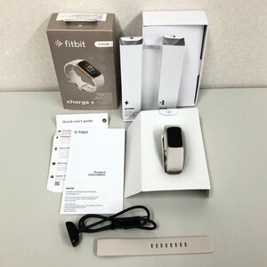 Fitbit フィットビット フィットネストラッカー Charge 5 FB421GLWT-FRCJK ルナホワイト/ソフトゴールド 240220RM410917