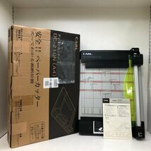 ペーパーカッター 裁断機 CARL カール事務器 ディスクカッター DISK CUTTER DC-210N A4 動作未確認 240306SK360010_画像1