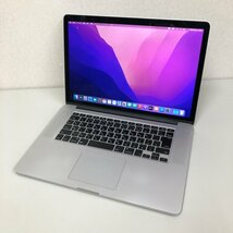 【ジャンク扱】Apple MacBook Pro 15inch Mid 2015 MJLQ2J/A Monterey/Core i7 2.2GHz/16GB/128GB/A1398 240220SK260746_画像1