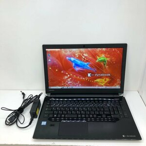 TOSHIBA dynabook T55/DB Windows10 Core i3-7100U CPU 2.40GHz 4GB HDD 1TB 15インチ ブラック ノートパソコン 240308SK300156