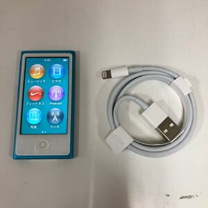 Apple iPod nano 16GB 第7世代 MD477J blue USBケーブル付き 230825RM440005