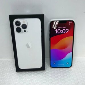 Apple iPhone13 Pro Max 256GB A2641 MLJ93J/A シルバー SIMフリー 画面割れあり 240327SK060878の画像1