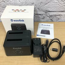 WAVLINK HDDスタンド WL-ST334UA デュアルベイ ドッキング ステーション 240311RM380945_画像1