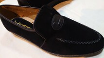 未使用 黒 LANCEL ランセル スウェード調ローファー US8 25.5cm_画像5