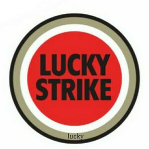 ヴィンテージ レトロ 転写 ステッカー 車 カッティングステッカー シール シート デカール LUCKY STRIKE 煙草 タバコ ロゴ バイク装飾