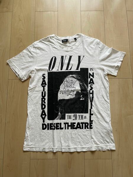 DIESELディーゼル Tシャツ ホワイト 白　プリントTシャツ