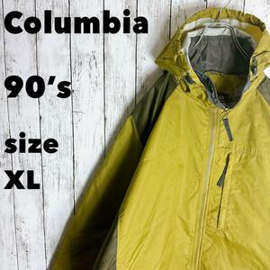 90s【Columbia】コロンビア ナイロンジャケット サイズXL 刺繍ロゴ ヴィンテージ古着