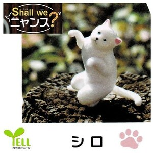 shall we ニャンス？ 「シロ」 ／ エール ◇ 動物フィギュア ガチャ ガチャポン カプセルトイ