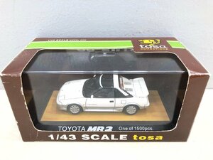 〇【5】Tosa Toyota Mr2 Aw11 White/silver 1/43 ミニカー トヨタ ホワイト/シルバー 同梱不可 1円スタート