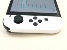 〇【2】動作確認済み 初期化済み Nintendo Switch / ニンテンドー スイッチ 新型 ホワイト 有機ELモデル 同梱不可 1円スタート_画像3