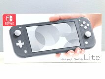 ◇【3】動作確認済み 初期化済み Nintendo Switch Lite / ニンテンドースイッチライト グレー 任天堂 同梱不可 1円スタート_画像1