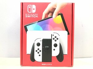 〇【2】動作確認済み 初期化済み Nintendo Switch / ニンテンドー スイッチ 新型 ホワイト 有機ELモデル 同梱不可 1円スタート