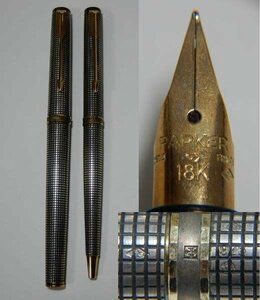 パーカー銀無垢 万年筆 とボールペン レターパックプラス可 0301W4G