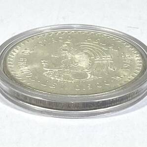 メキシコ ５ペソ 銀貨 1948年 クアウテモック王 コイン 古銭 貨幣 コレクター放出品の画像3