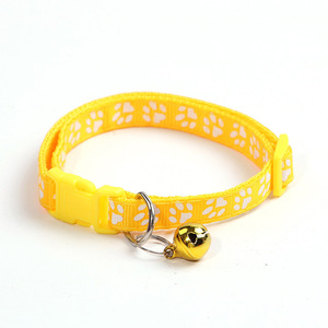  pet accessories necklace bell attaching pad pattern adjustment possibility yellow color yellow .... lovely stylish colorful . cat . dog installation easy colorful 
