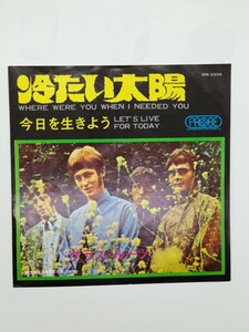 国内シングル盤　グラス・ルーツ　THE GRASSROOTS　冷たい太陽