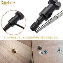 ★1#★ Dophee 皿穴ドリルビット HSS 面取り 皿取り錐ドリル ビット DIY工具 木工用 六角軸 コンクリートドリルセット #6#10#13#16 4本_画像3