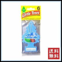 Little Trees Summer Linen リトルツリー サマーリネン 6枚セット 　エアフレッシュナー 芳香剤 USDM 消臭剤 JDM エアフレ D560_画像2