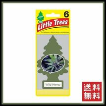Little Trees Wild Hemp リトルツリー ワイルドヘンプ 6枚セット　　　エアフレッシュナー 芳香剤 USDM 消臭剤 JDM D831_画像2