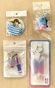 BTS ARMYのロゴマーク&ジェイホープJ-HOPE& BT21 マン MANGのキーホルダーとJ-HOPEのバッジのセット 未使用 ⑤