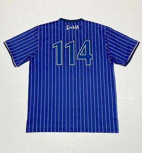 横浜DeNAベイスターズ デサント 支給品 Tシャツ 114番 山下永吉 XA 実使用 半袖 シャツ プラクティス トレーニング 山下