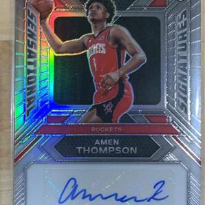 Amen Thompson 2023-24 Panini Prizm Sensational Signatures auto silver NBAの画像3