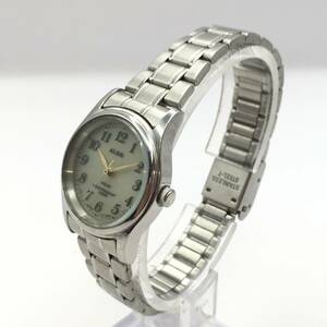 ○Q11-238 ALBA/アルバ 3針 レディース ソーラー 腕時計 V117-0AP0 不動ジャンク品