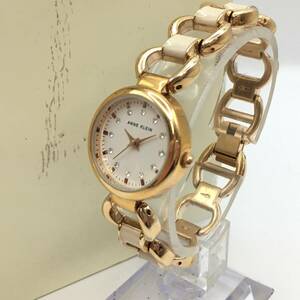 ○H11-283 Anne Klein/アンクライン 3針 レディース クォーツ 腕時計 ブレスレット セット AK/1952 Y121F 付属品あり