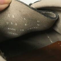 E10-262 クラークス ワラビー ショート ブーツ グレー系 サイズ UK 4 スエード レザー レディース 靴 シューズ デザートブーツ_画像10