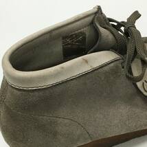 E10-262 クラークス ワラビー ショート ブーツ グレー系 サイズ UK 4 スエード レザー レディース 靴 シューズ デザートブーツ_画像5