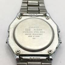 ○C12-5 CASIO/カシオ アラームクロノ デジタル文字盤 メンズ クォーツ 腕時計 A158W 稼働品_画像4