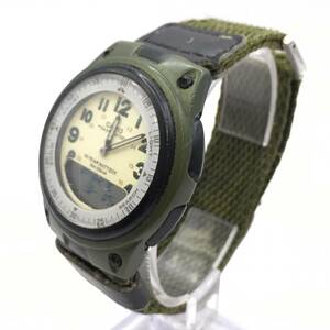 ○E12-167 CASIO/カシオ デジアナ文字盤 メンズ クォーツ 腕時計 AW-80 稼働品