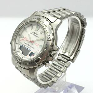 ○I12-380 CASIO/カシオ アラームクロノ デジアナ文字盤 メンズ クォーツ 腕時計 AD-724 の画像1