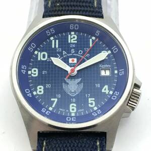 ○N12-27 KENTEX/ケンテックス 航空自衛隊 3針 Date デイト メンズ クォーツ 腕時計 S455M