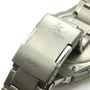 ○N12-98 CASIO/カシオ Wave Ceptor デジアナ文字盤 メンズ 電波ソーラー 腕時計 WVA-M640 稼働品の画像8