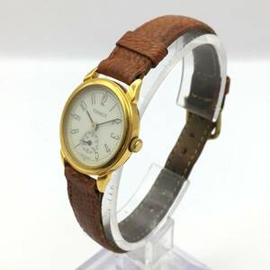 ○P12-139 TISSOT/ティソ 2針 スモールセコンド レディース クォーツ 腕時計 レザーベルト A 220 