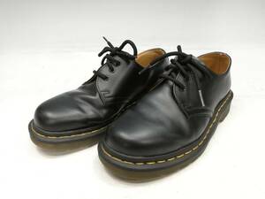 E241-74　Dr.Martens/ドクターマーチン　メンズシューズ　1461/3ホール　UK5/24㎝　ブラック【中古品】