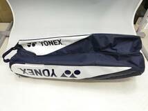 N241-310　YONEX/ヨネックス　ラケットバッグ6　ネイビー/ホワイト【中古品】_画像8