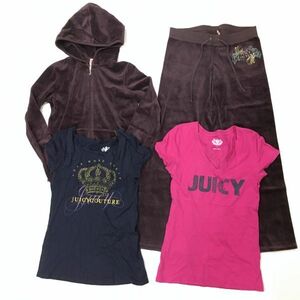 D242-6-A ジューシークチュール アパレル まとめ レディース 半袖 Tシャツ パーカー フーディ パンツ ベロア ジャージ ルームウェア