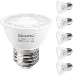 新品 DiCUNO LED 電球 スポットライト 6個セット E26 昼白色 5000K 660LM 6W 25000時間