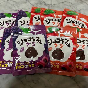 ショコラフルグミ　ぶどう　りんご　各5袋　10個　お菓子　おやつ　おかし　チョコジュレ　ぶどうグミ　りんごグミ　グミキャンディ